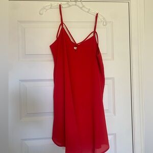 Bishop + Young Red Strappy Dress